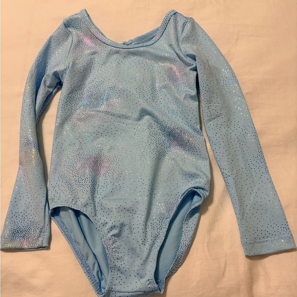 Sparkling Blue Kids One Piece Leotard